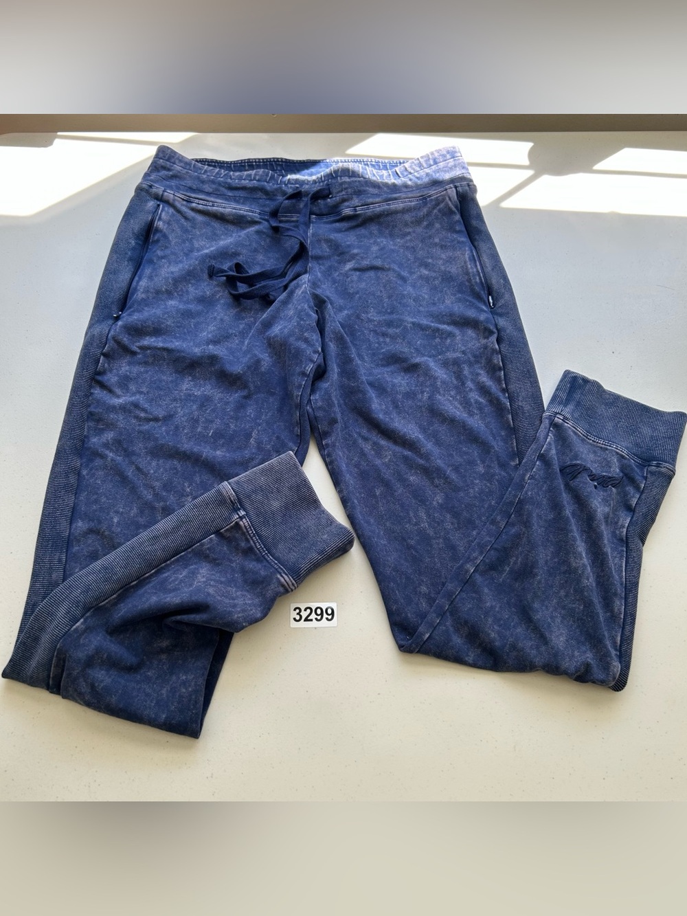 Victoria Secret Yoga Pants Large Blue Lounge Logo
